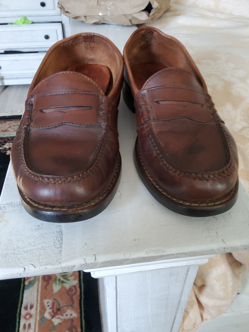 Polo by Ralph Lauren Brown Leather Penny Loafers